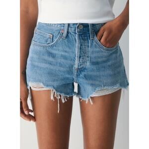 [Aritzia] Denim Forum The 90s Vintage Hi-Rise Cut-Off Denim Shorts NWT Size 32